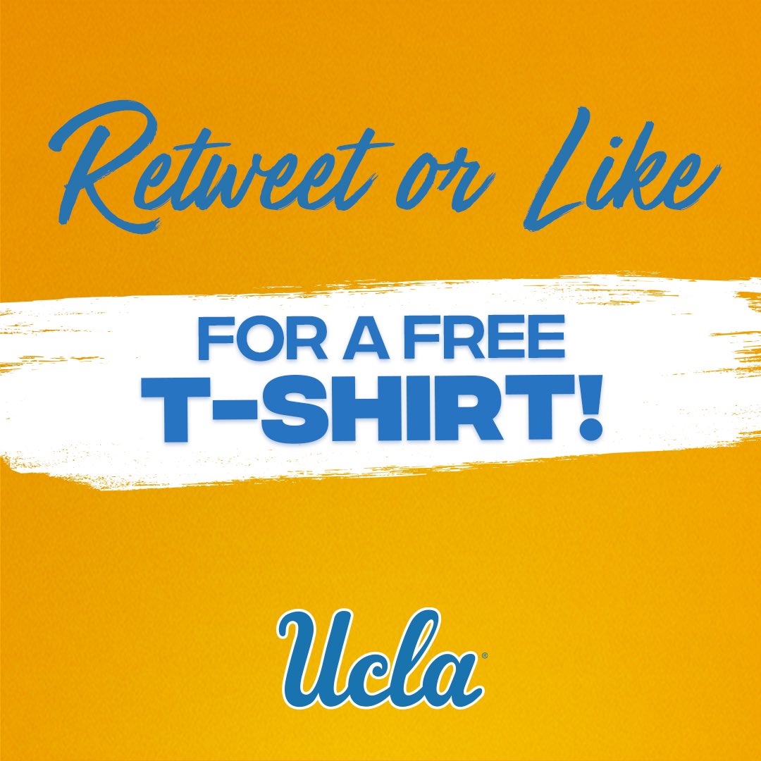 UCLAAthletics's tweet image. Bruin fans, it's time for a Virtual T-Shirt Toss, courtesy of @liquidiv! Who wants a FREE T-SHIRT? Retweet or Like this post for a chance to win. 🐻🙌👕

#GoBruins | #BeatLSU