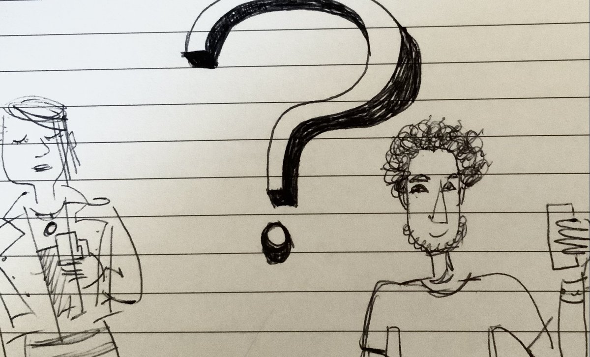 moodyYAhero's tweet photo. I’ve been using this old #doodle as a bookmark for years. Maybe it’s time to #write a story for these #characters 📝 What do you think? #amwriting #5amwritersclub #writingcommunity https://t.co/oLsJUYC6S3