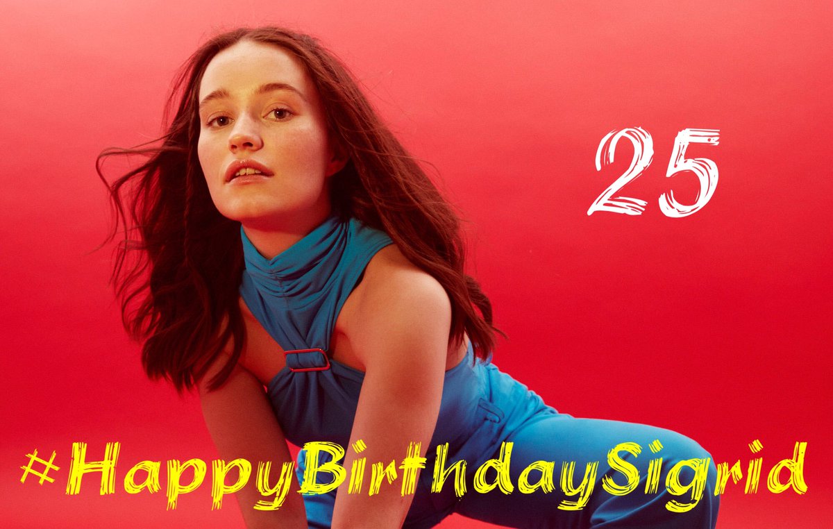 Avatar5991's tweet image. On the same day I celebrate my 30th birthday the wonderful and talented singer @thisissigrid brings up her quarter of a century! How wonderful is it that I share my special day with her? #HappyBirthdaySigrid #Sigrid #ThisisSigrid #BurningBridges