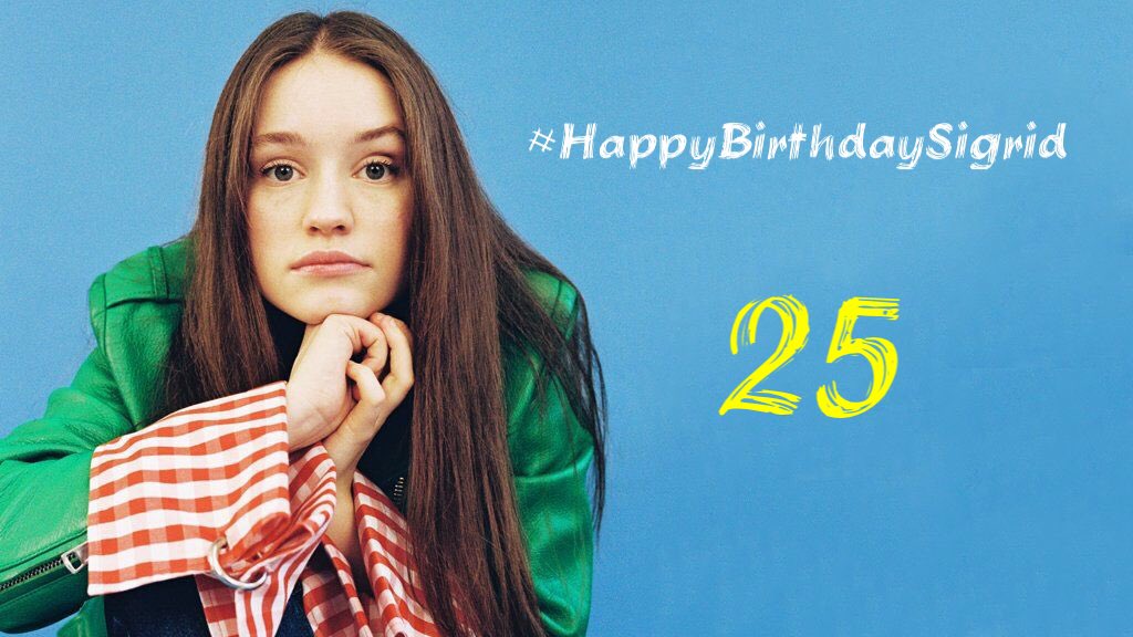 Avatar5991's tweet image. On the same day I celebrate my 30th birthday the wonderful and talented singer @thisissigrid brings up her quarter of a century! How wonderful is it that I share my special day with her? #HappyBirthdaySigrid #Sigrid #ThisisSigrid #BurningBridges