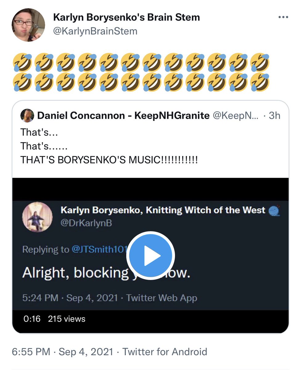 DrKarlynB's tweet photo. Keri hates me SO MUCH that she aligns herself with stalkers and actual sociopaths.

This must be what it’s like to be Trump. https://t.co/c1MccSqoB4