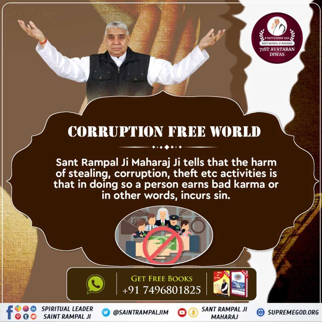 #संतरामपालजी_के_उद्देश्य
Obscene acts shown in films, wearing small semi-naked clothes, theft, murder,hooliganism,abuses, which are directly affecting the youth. The aim of Sant Rampal Ji Maharaj ji is to remove the human society from all these evils and put it on true devotion.