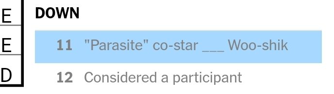 Shout crossword clue