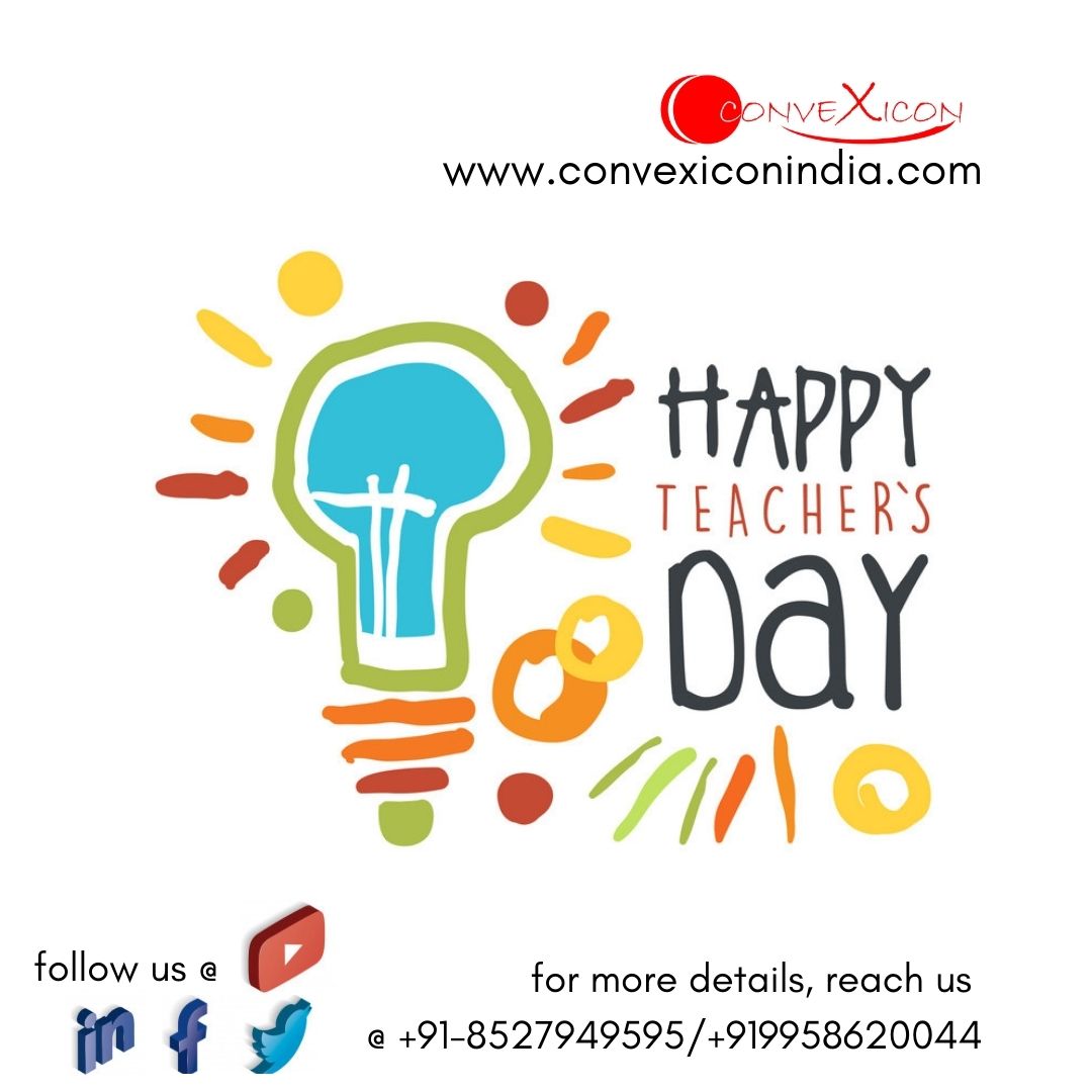 JoshiBits's tweet image. Teaching is the only profession that creates all other professions. Convexicon wish everyone #HappyTeachersDay

#HappyTeachersDay2021 #convexicon #smartcitysolutions #solidwastemanagement #gpsfleetmanagementsolution #gpstrackingsolutions