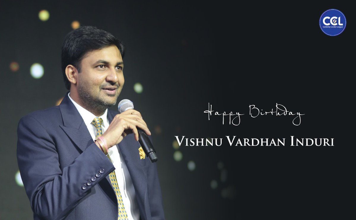 Wishing the innovative and visionary producer and entrepreneur who has the courage to follow his intuition, @vishinduri  A Very Happy Birthday 💐
.
.
.
.
.
#CCL #HappyBirthdayVishnuVardhanInduri #HBDVishnuVardhanInduri