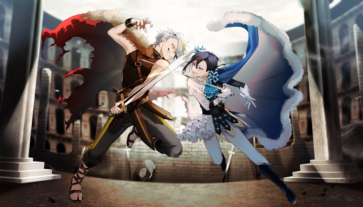 革命デュアリズム/歌衣メイカ×アメノセイ【歌ってみた】光栄ながらイラスト担当させていただきました!よろしくお願いいたしますー!