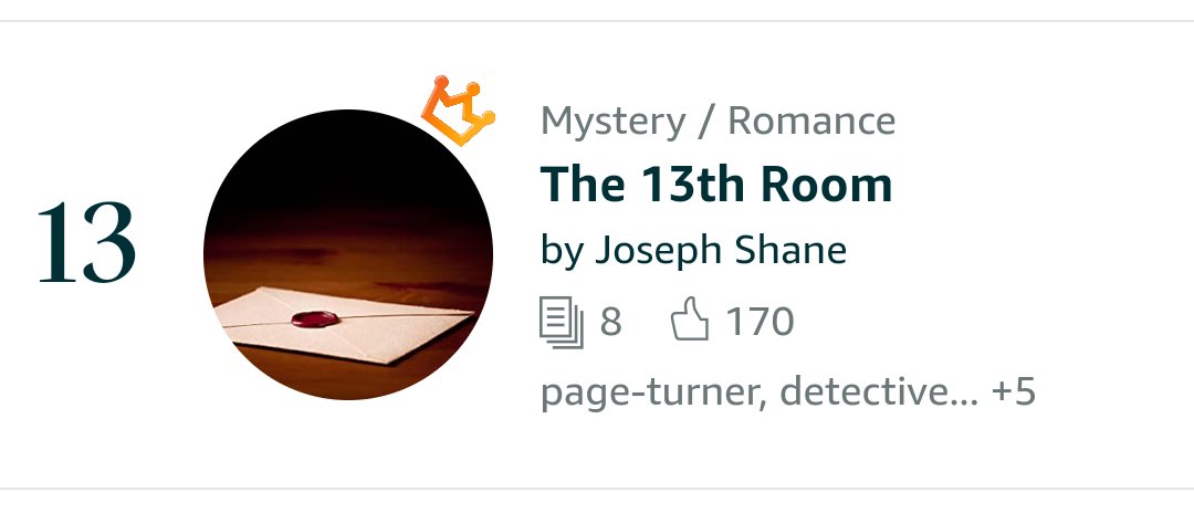 JoeLampp's tweet photo. 'The 13th Room' is top 13 in the world right now because of all of you! I can't thank you all enough!! ❤ #writerscommunity #writers #readerscommunity https://t.co/tzL1HWjMcw
