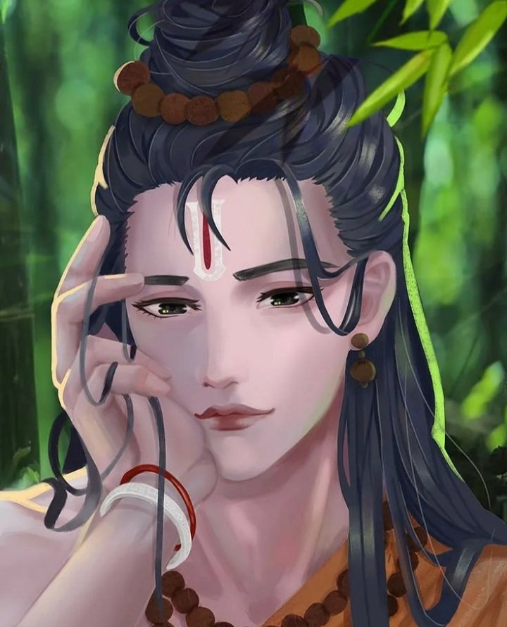 Shri Ram said to Nishad Raj 'The tresses should adorn my head as ornaments in order to resemble a hermit hence get some milk of Banyan tree for my hair!' ~ Valmiki Ramayan AK 52.67 ~