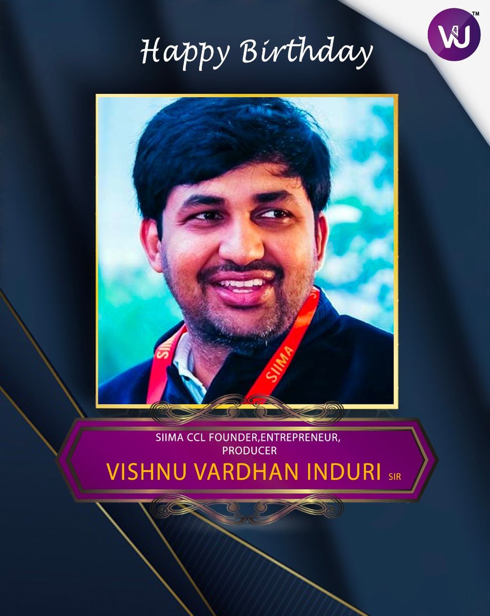 Join Us in Wishing a Prosperous Birthday to Siima CCL Founder #VishnuVardhanInduri sir 😊🎂💐

#HBDVishnuVardhanInduri
#HappyBirthdayVishnuVardhanInduri

@vishinduri

Warm Regards
Team @V4umedia_ & @RIAZtheboss