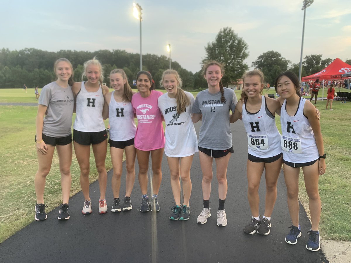 Houston Girls are 2nd Place at the City Auto Twilight invitational. Zoe Marsh was 4th!