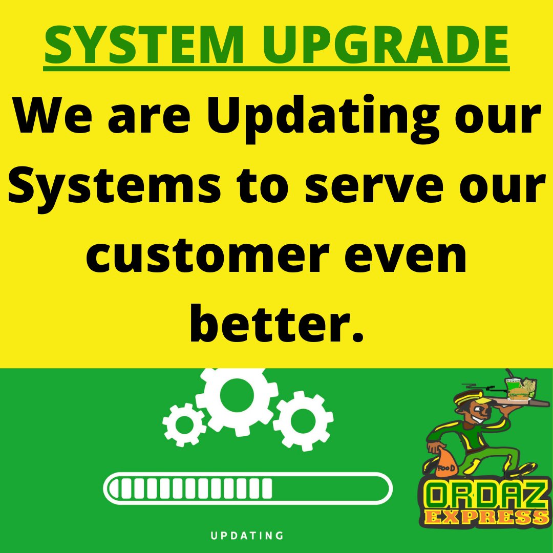 OrdazExpress's tweet photo. Please bear with us while we upgrade our systems to serve you better. https://t.co/fpjsOX0w4S