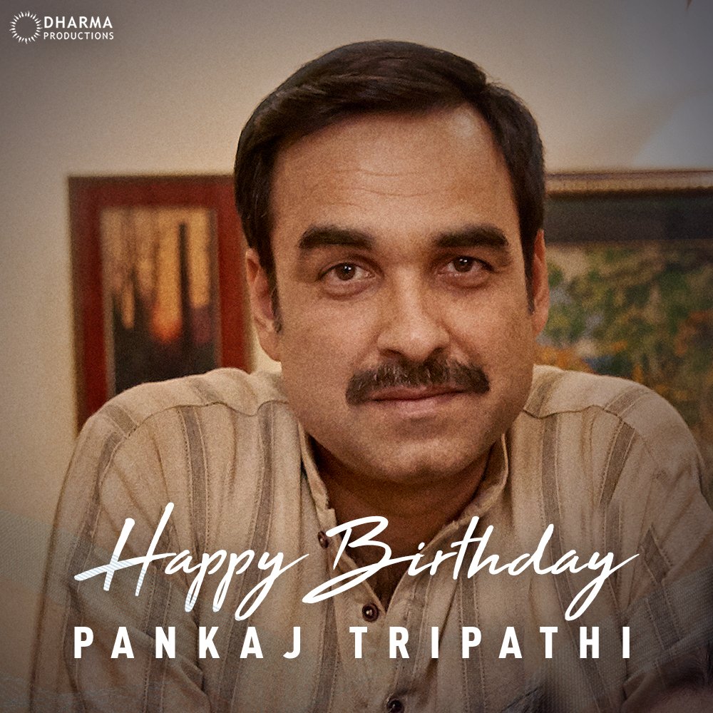 Dharma Productions (@dharmamovies) on Twitter photo A man of craft, versatility and is always admirable for his roles. Wishing a happy birthday to the ever talented Tripathi ji!💖 <a href="/TripathiiPankaj/">पंकज त्रिपाठी</a>
#HappyBirthdayPankajTripathi A man of craft, versatility and is always admirable for his roles. Wishing a happy birthday to the ever talented Tripathi ji!💖 <a href="/TripathiiPankaj/">पंकज त्रिपाठी</a>
#HappyBirthdayPankajTripathi