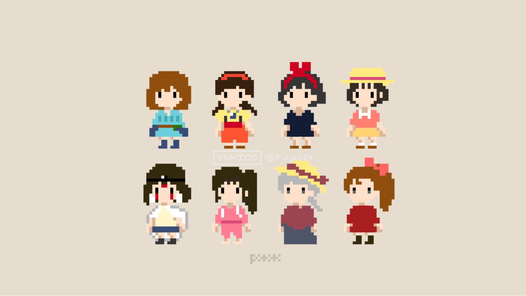 ドット絵 Pixelart 鬼滅の刃 ジブリ ツイステ ディズニープリンセス T Co Laxfbiapdp Twitter