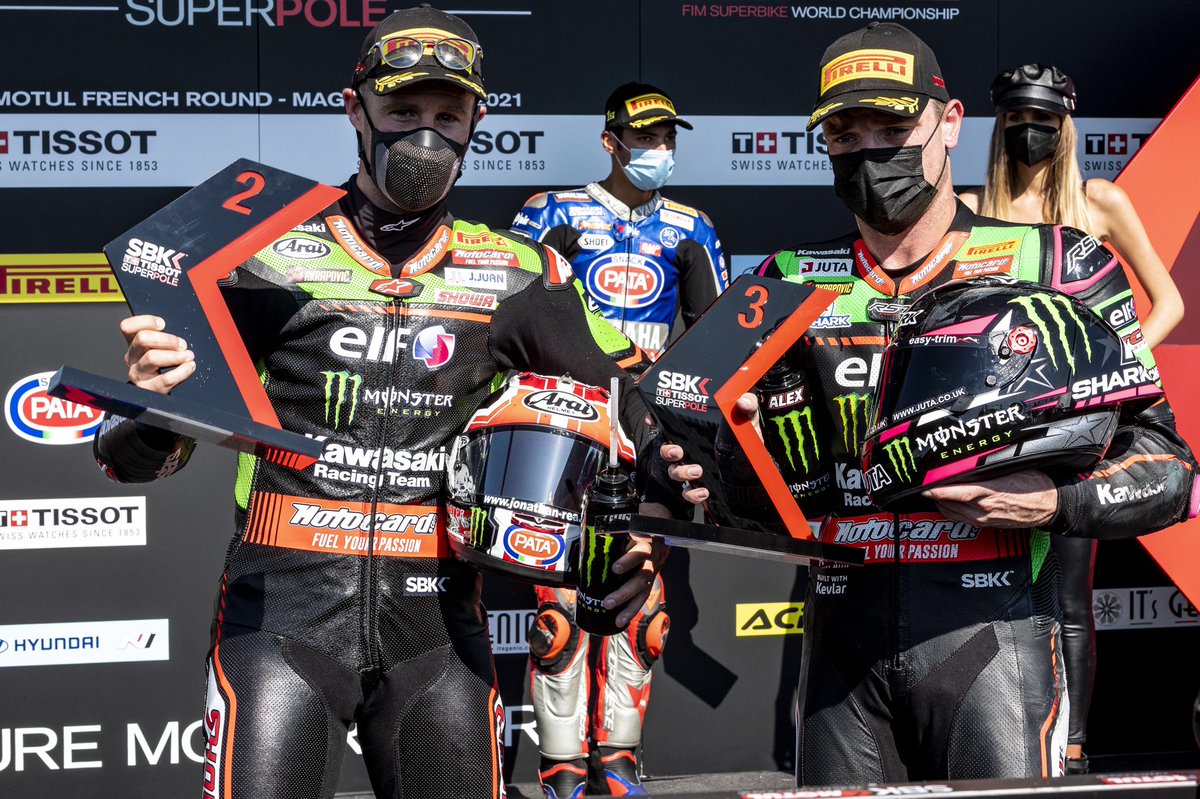 What a race you did!!! 👏👏👏 Congratulations @jonathanrea and @alexlowes22 ! Now is time to get ready for the last one of Magny-Cours #FRAWorldSBK