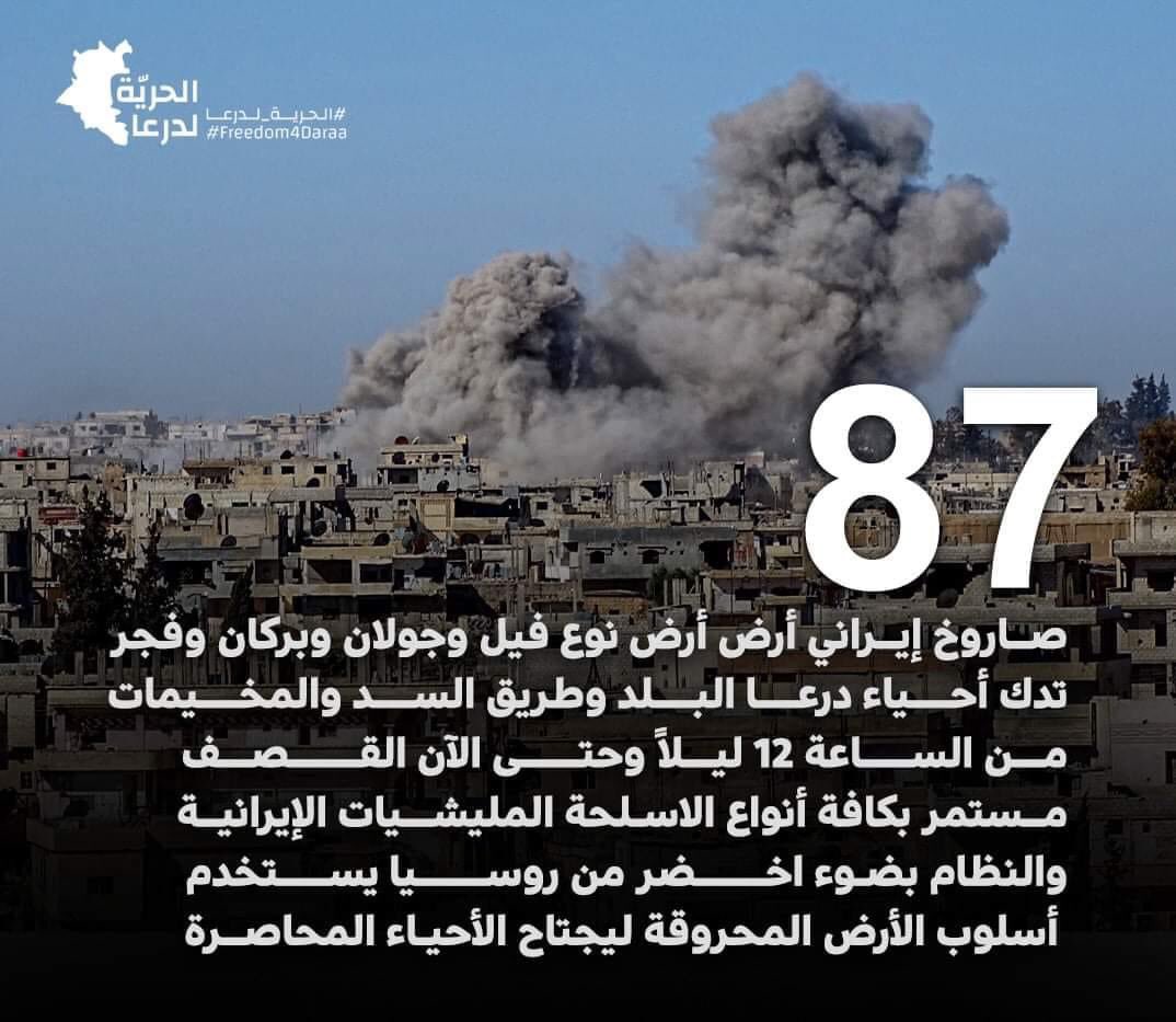 #درعا_تحت_القصف 
#درعا_تباد