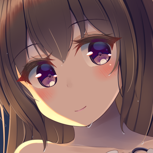 顔とか手指の水滴の感じがTwitterだと解像度の関係もあってあんまり見えないかも・・? 