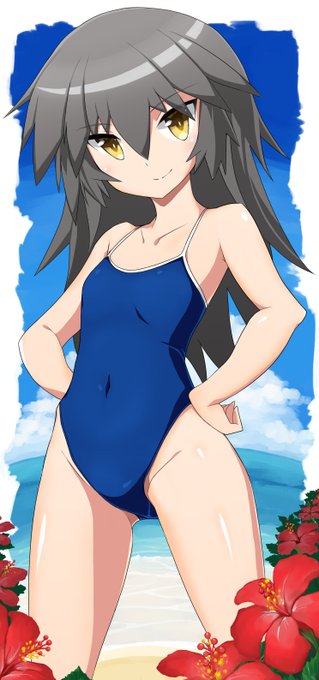 ないものは描くの精神で、チヱばぁの水着ヱ描きました!! 