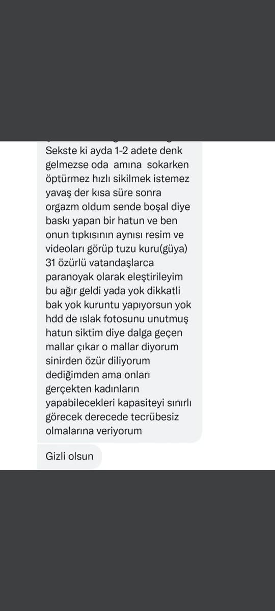 Takipçimiz çok dertli.

Sizde gönderin paylaşalım #itirafet #seks #porno #gizliiliski #gizlisaklı #gizliçift #gizli #paylaşıyorum #tekbayan #tekerkek #itiraf #cuckold #itiraf #Aşk #sevgili #paylaş #sekspozisyonları #sekspartner