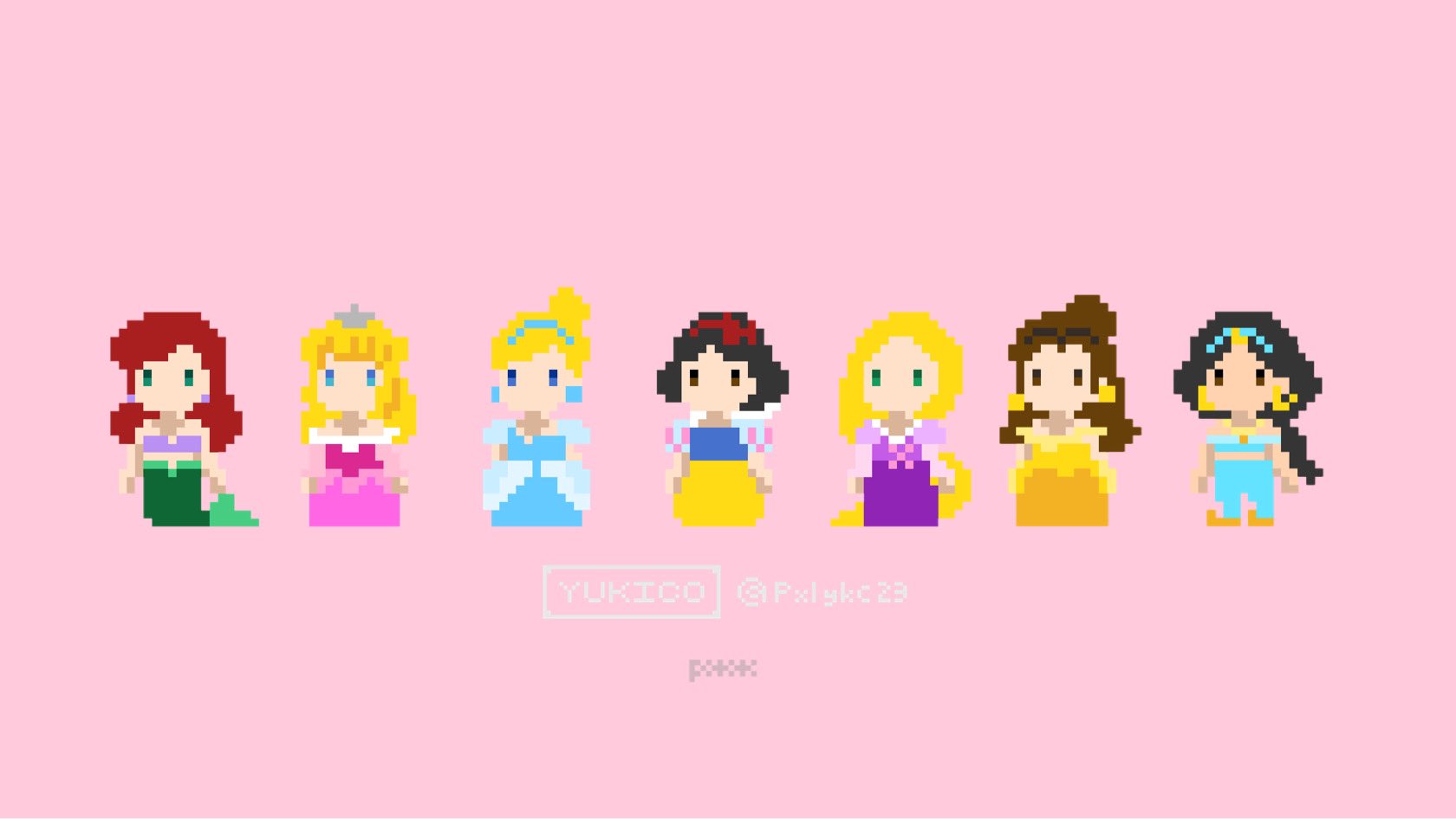 ディズニープリンセス ドット絵 Pixelart T Co 23ijhitc7x Twitter