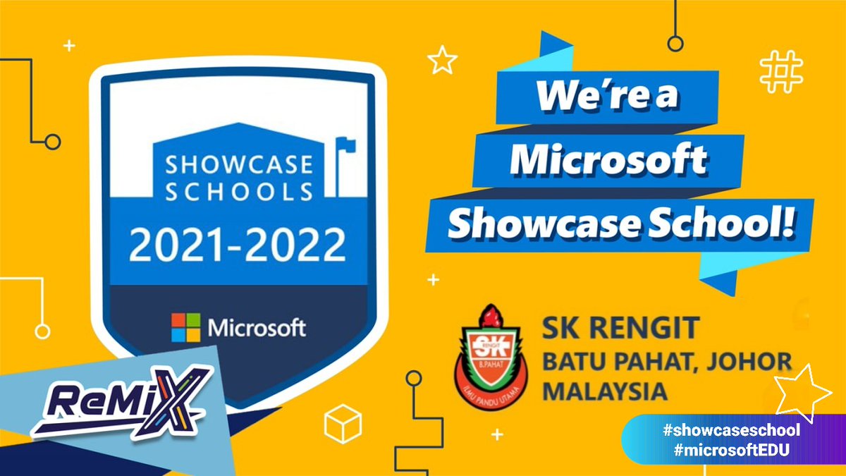 We make it! ❤ Alhamdulillah. 🤲🏻
From a rural school ➡️ Incubator School ➡️ MSS.
Thank you for your full support @MicrosoftEDU, @KemPendidikan, @MYMicrosoft Edu team, @JpnSstp, PPD Batu Pahat,  #ReMiX community and my fellow friends 💙 
Here we go.
#showcaseschool
#MicrosoftEDU