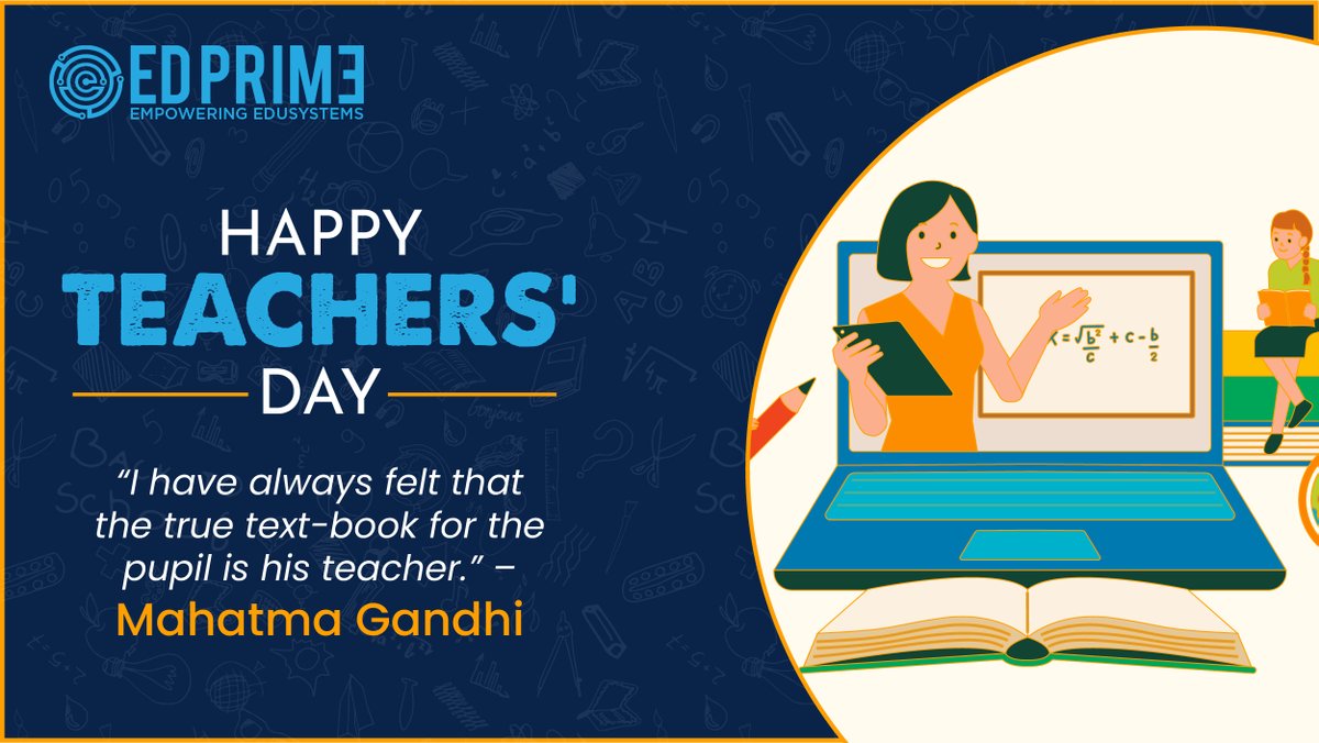 EDPRIMEOfficial's tweet photo. EdPrime takes this opportunity to congratulate all teachers for the incredible work they are doing during this difficult time!
#teachersday #HappyTeachersDay #teachersday2021 #edtech #edprime https://t.co/GuuoZruVMg
