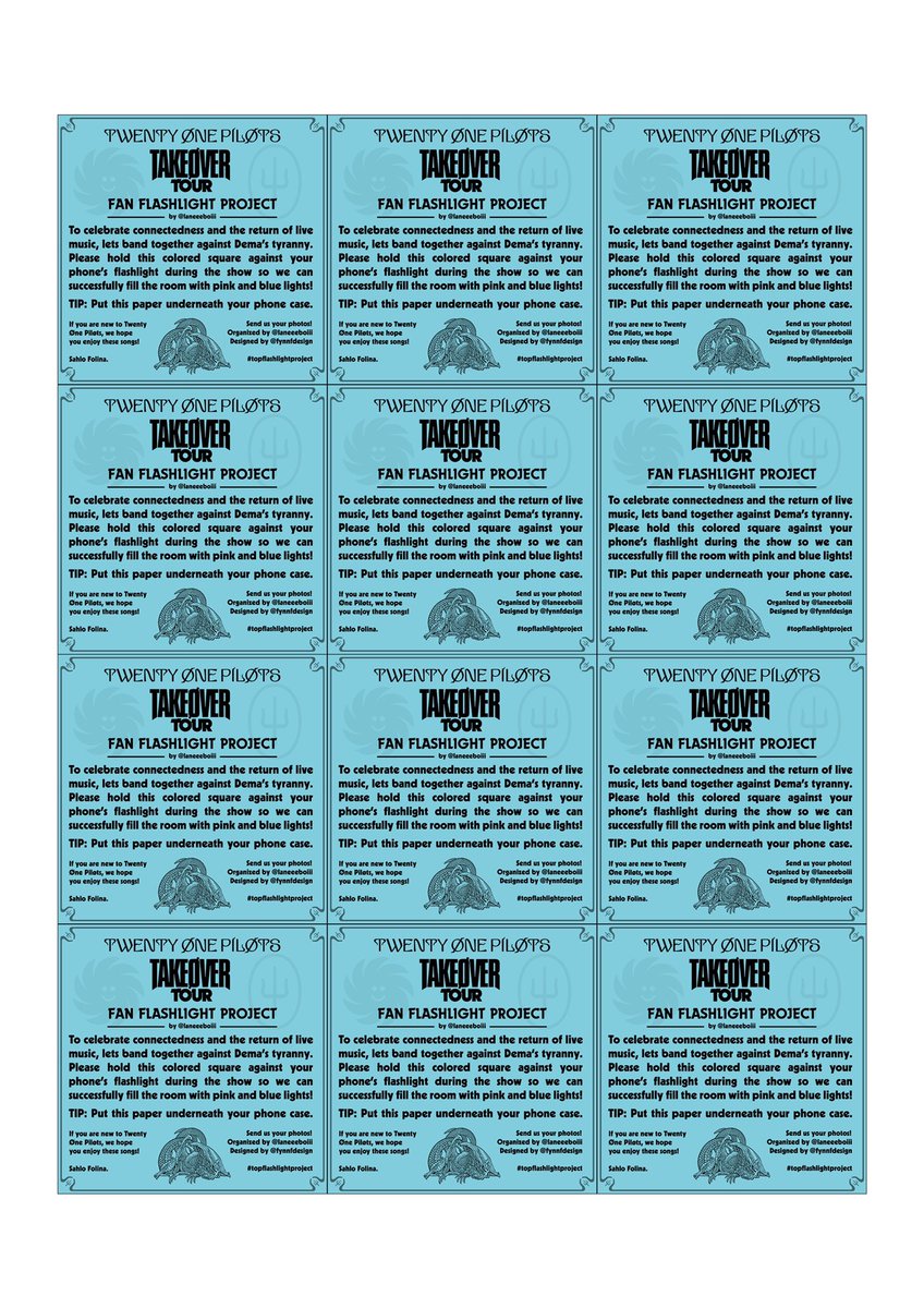 laneeeboiii's tweet photo. Our new flashlight filters, updated for the Takeover Tour, are now available to download! We hope to see pink and blue lights fill venues, big and small over the next year! Learn more at: https://t.co/LSwQjuvuDO
#twentyonepilots #topflashlightproject https://t.co/IX3avT7SAp