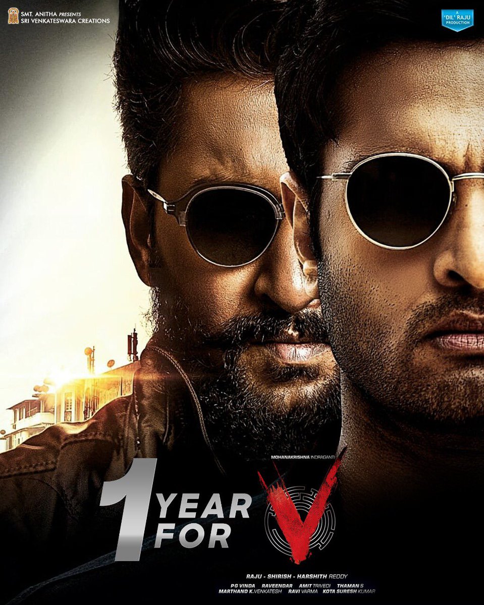 AmbajipetaSBFC's tweet photo. One Year For The Suspense Thriller V 💥

@isudheerbabu 
@NameisNani 
#1YearForV❤️ https://t.co/fqvYoxEiAp