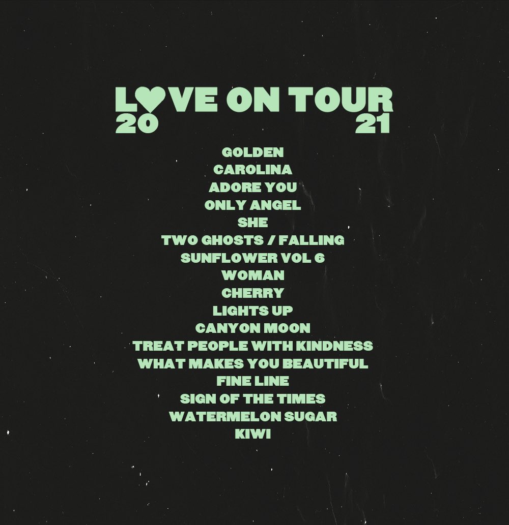 hsdaily's tweet image. LOVE ON TOUR // SETLIST