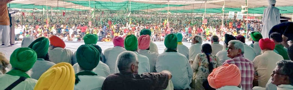 aikscc's tweet photo. Historic Kisan mahapanchayat in Muzaffarnagar, Uttar Pradesh

This is the new beginning towards better future for farmers. Farmers made history again.

#मुज़फ्फरनगर_किसान_महापंचायत https://t.co/fk6fPJ7s0e