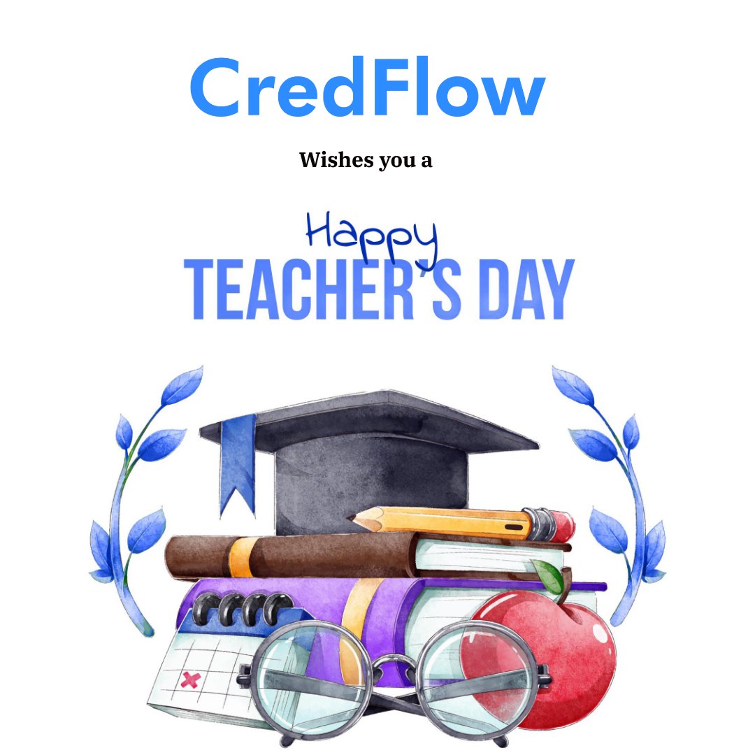 credflowapp's tweet photo. They say "a good teacher makes a good pupil" and that's the saying most of us have lived by for years. Team #Credflow wishes a special day as a tribute to all those teachers who played a catalyst in making us what we are today.
#HappyTeachersDay https://t.co/bMgETMH8b4