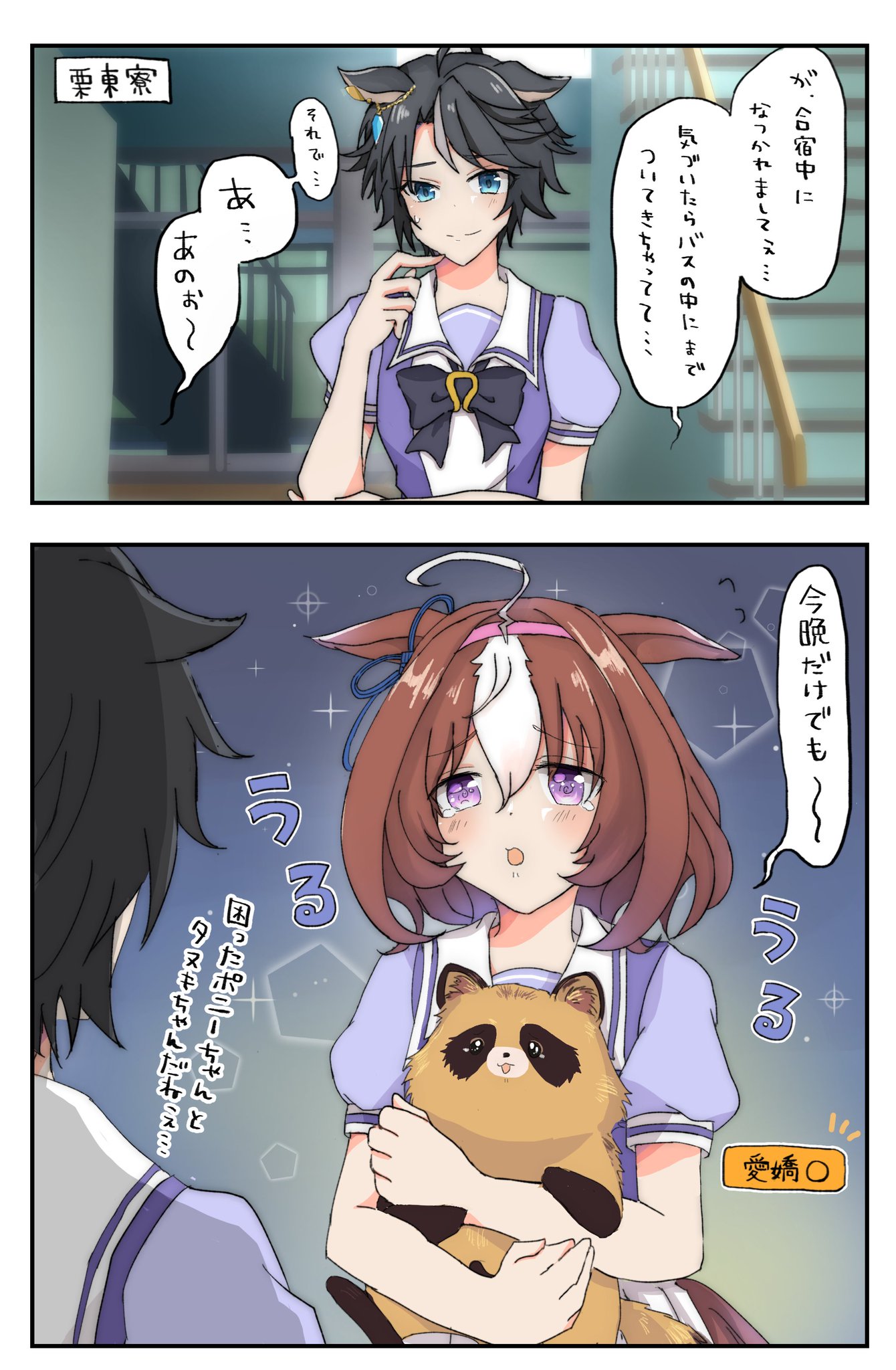うさこ フジキセキvsメイショウドトウとタヌキ ウマ娘 うさこ フジキセキvsメイショウドトウとタヌキ ウマ娘
