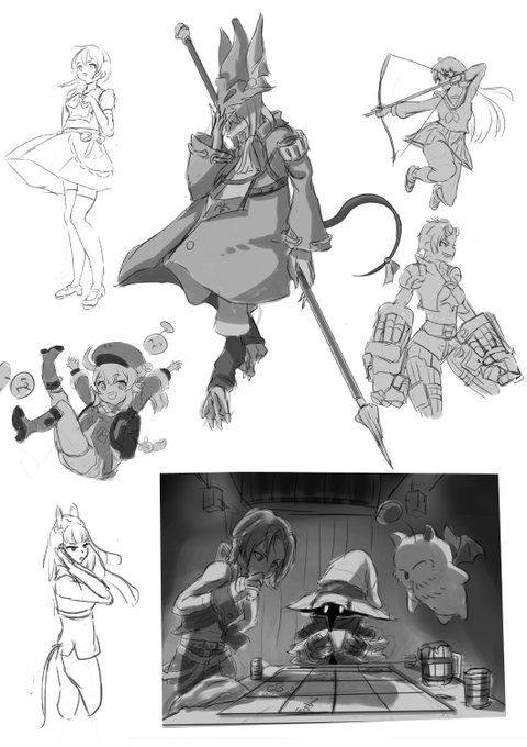 #イラスト夏合宿 
3週目 1日目 前半
そろそろラムネとレッドブルをキメる 