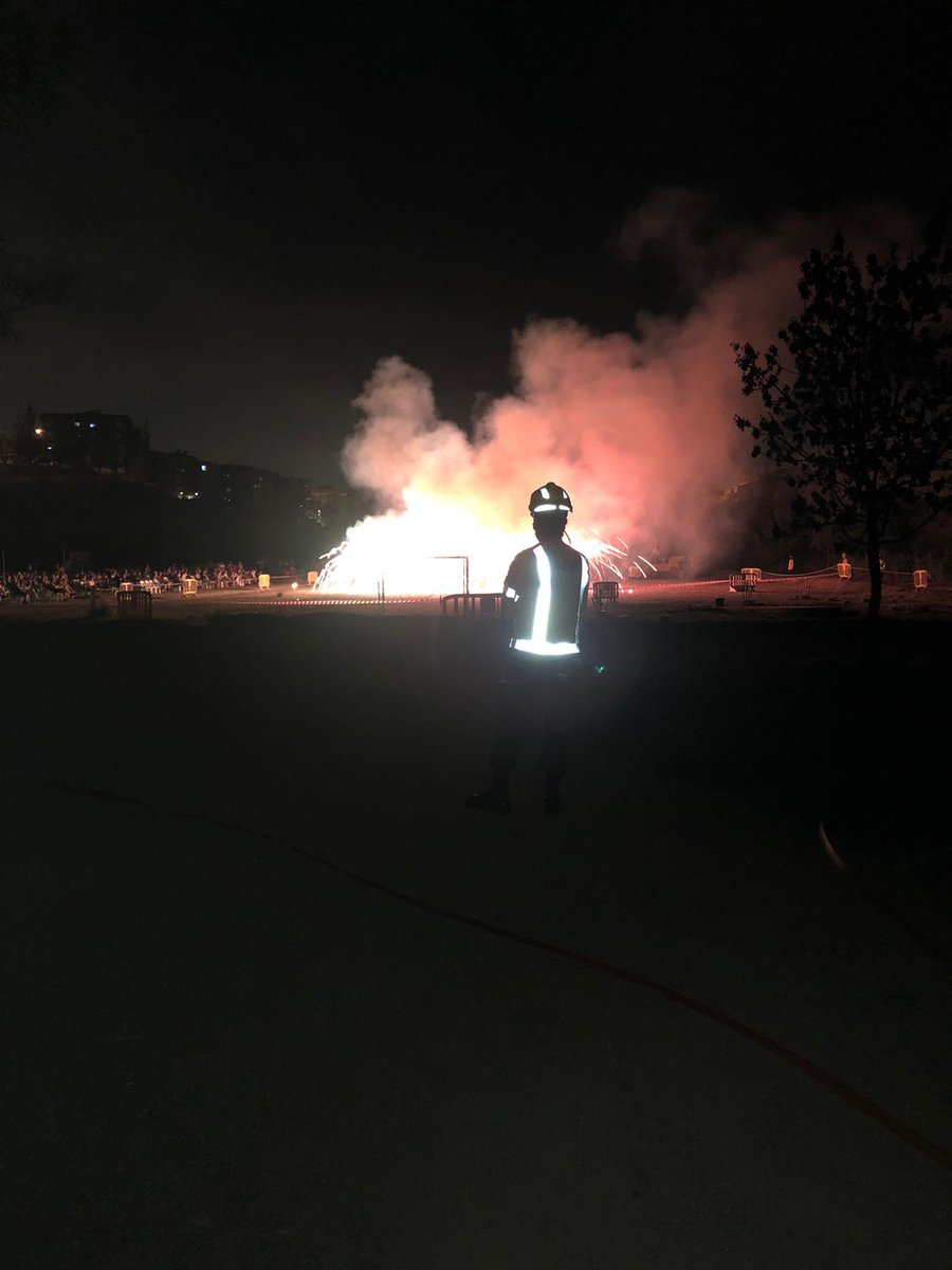 Ahir vam realitzar el preventiu per el correfoc de la festa major de Sentmenat, sense incidències.