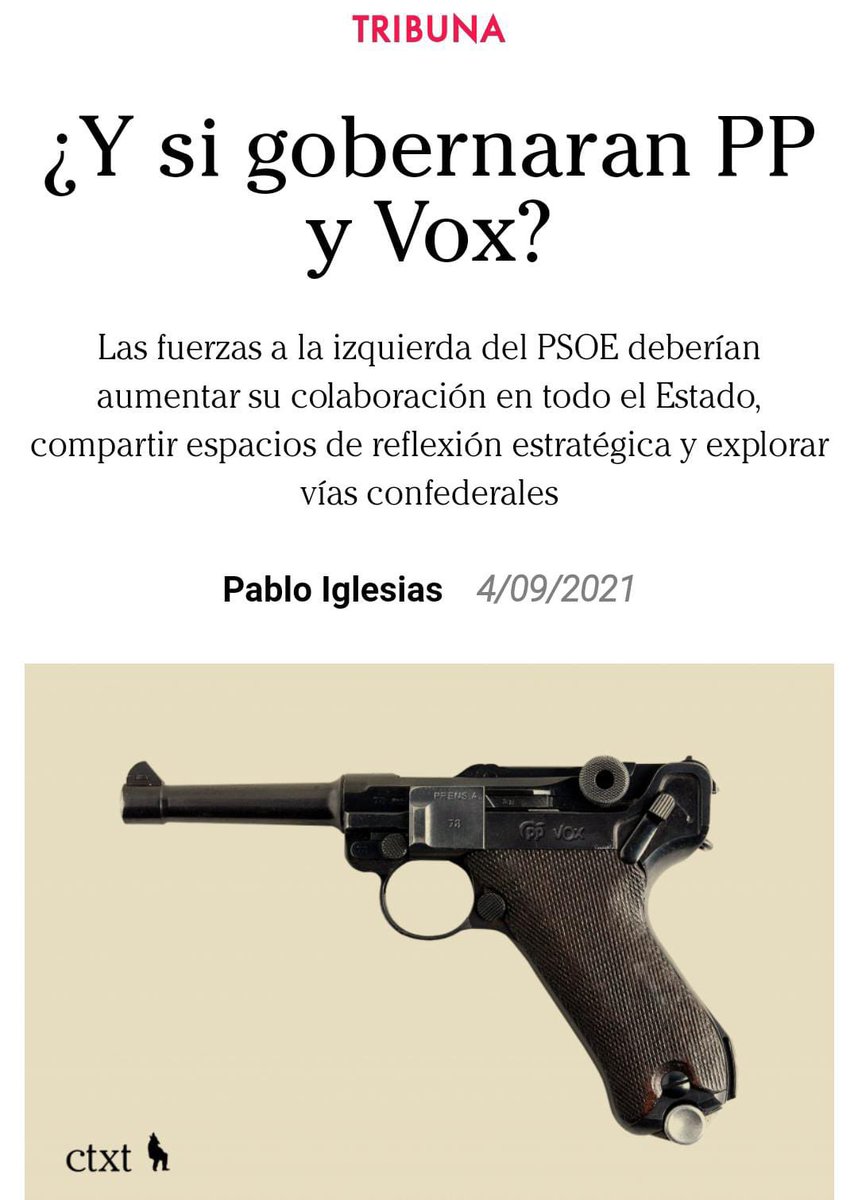 Vicky Ⓡ 🇪🇸's tweet - "Pablo Iglesias en Tribuna con una pistola apuntando  a la derecha. Esto me recuerda al 34, justo antes de que asesinaran a Calvo  Sotelo. " - Trendsmap