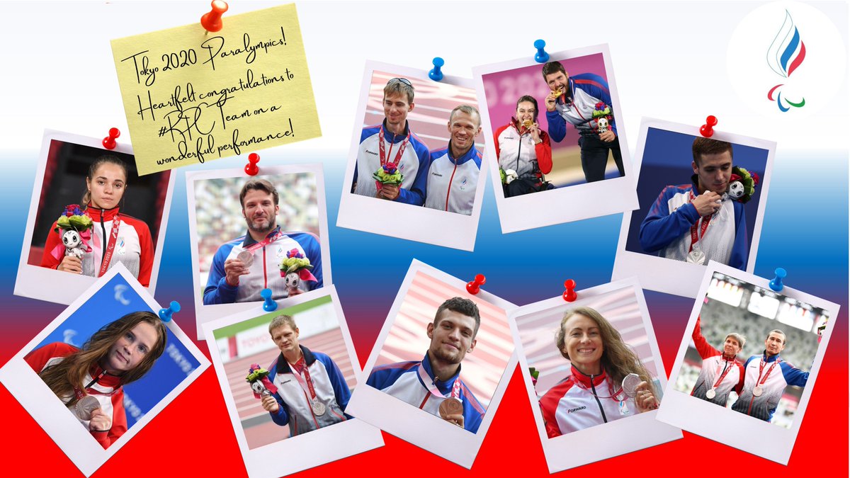 RusEmbSriLanka's tweet photo. 🎉The #Tokyo2020 #Paralympics have come to an end. 🇷🇺 #RPCTeam won 36 gold🥇, 33 silver🥈 and 49 bronze🥉 medals, taking fourth place in the overall standings. Heartfelt congratulations to our #Russian athletes on the magnificent performance!👏 #SpiritInMotion https://t.co/Ipe6B40Yex