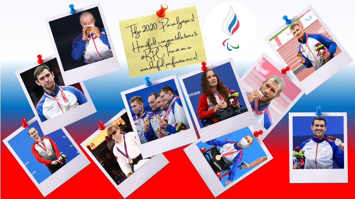 RusEmbSriLanka's tweet photo. 🎉The #Tokyo2020 #Paralympics have come to an end. 🇷🇺 #RPCTeam won 36 gold🥇, 33 silver🥈 and 49 bronze🥉 medals, taking fourth place in the overall standings. Heartfelt congratulations to our #Russian athletes on the magnificent performance!👏 #SpiritInMotion https://t.co/Ipe6B40Yex