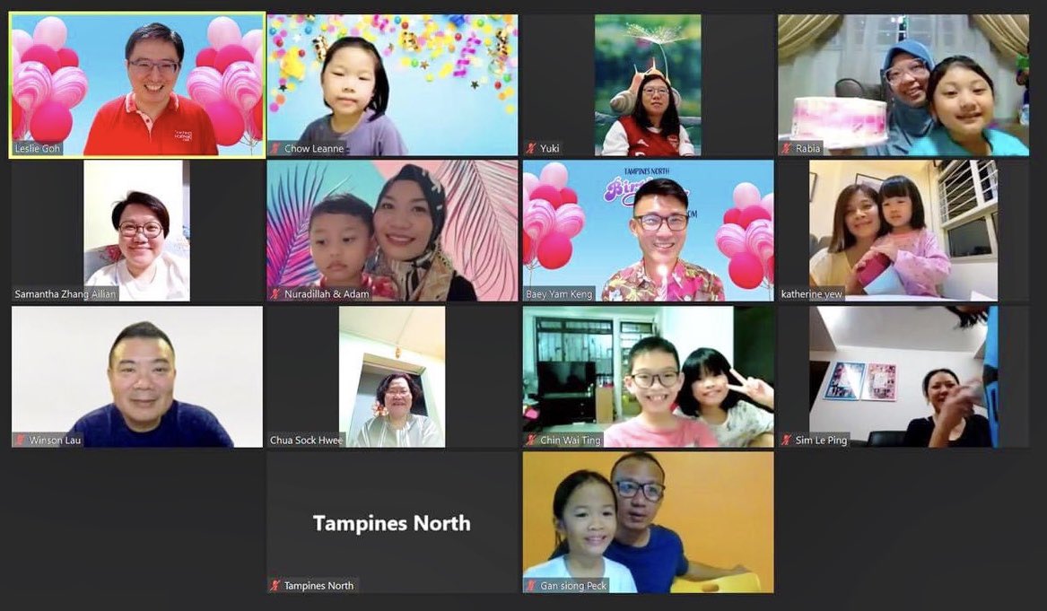 YamKeng's tweet photo. We threw a simple Zoom Birthday Party for September babies last night. Happy to meet three families with parent and child sharing the same birthday month.
#tampinesnorth #birthdayzoom #septbaby https://t.co/DFkChevfqT