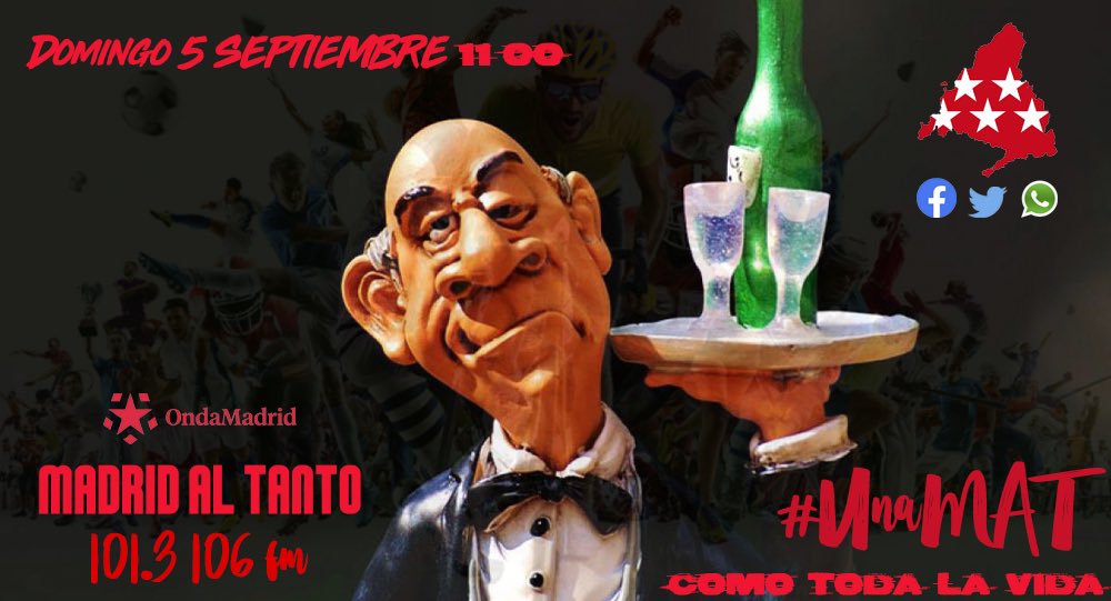 madridaltanto's tweet photo. Con la ilusión de un niño comenzamos esta nueva temporada de @madridaltanto en @ondamadrid 🙌 Y ya son 37 🙌 Arranca a partir de las 11:00 #UnaMAT 📻 101.3 FM 106 https://t.co/T6TEDMzT7K