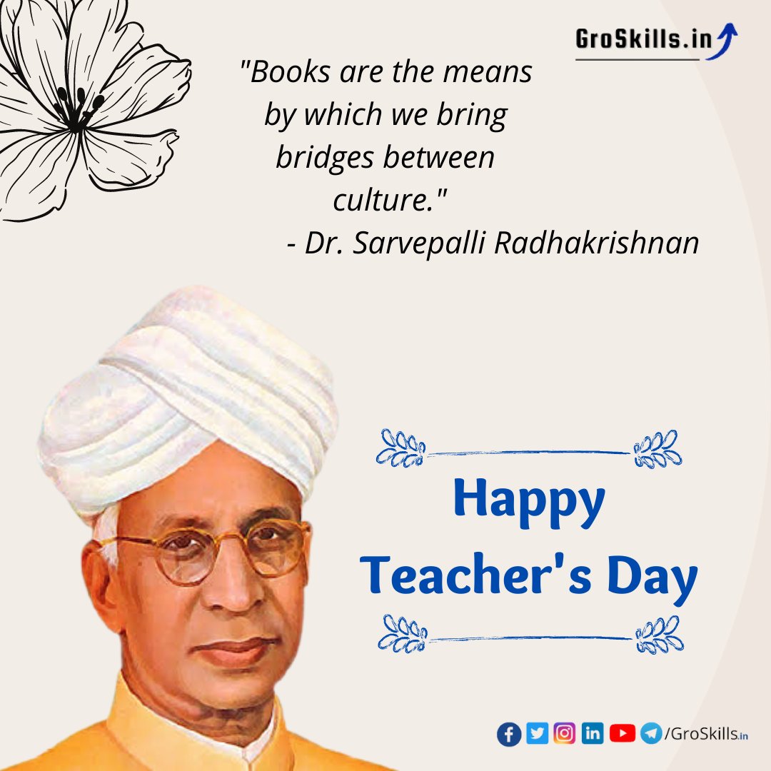 groskills's tweet photo. Happy Teacher's Day to all🖋️📚👨‍🏫
.
.
.
.
.
.
.
#teachersday #teacher #drsarvepalliradhakrishnan #sarvapalliradhakrishnan #shikshak #shikshakdiwas https://t.co/wkYYx50c9X