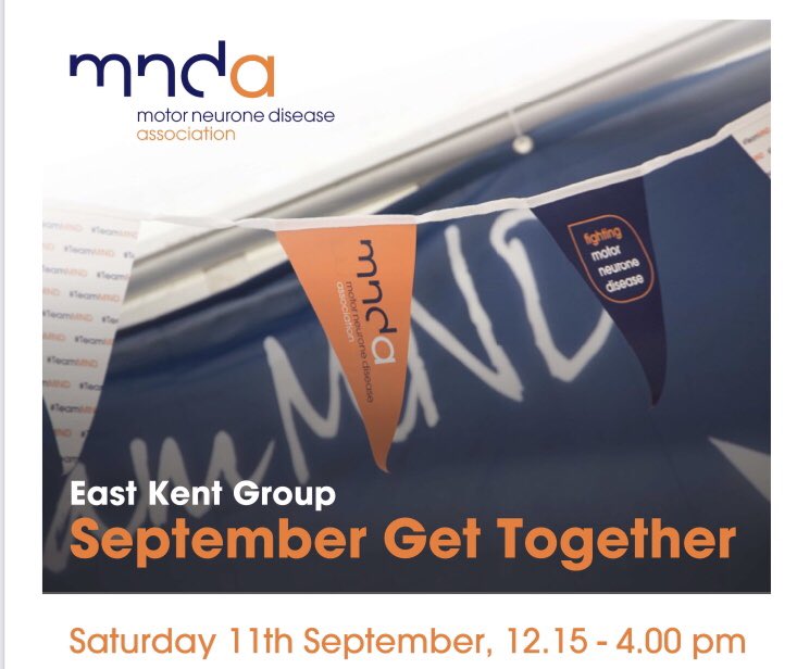 Come & join us for our first face to face meeting in a long time at The Drill Hall Sandwich @MNDAEastKent @mndassoc @AhmedA_MND