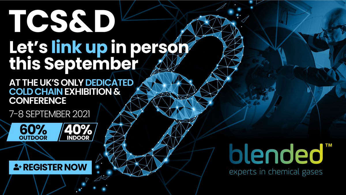 TCSandD's tweet image. TCS&amp;amp;D 2021 - 7-8 September 2021
Cold Chain Profile: Blended Products
Twitter: @BlendedProducts
Event Website: buff.ly/2ONYq3r
#ColdChain #Event #Awards #Refrigeration #Frozen #Ambient #Chilled #FrozenFood #Pharma #Logistics #SupplyChain