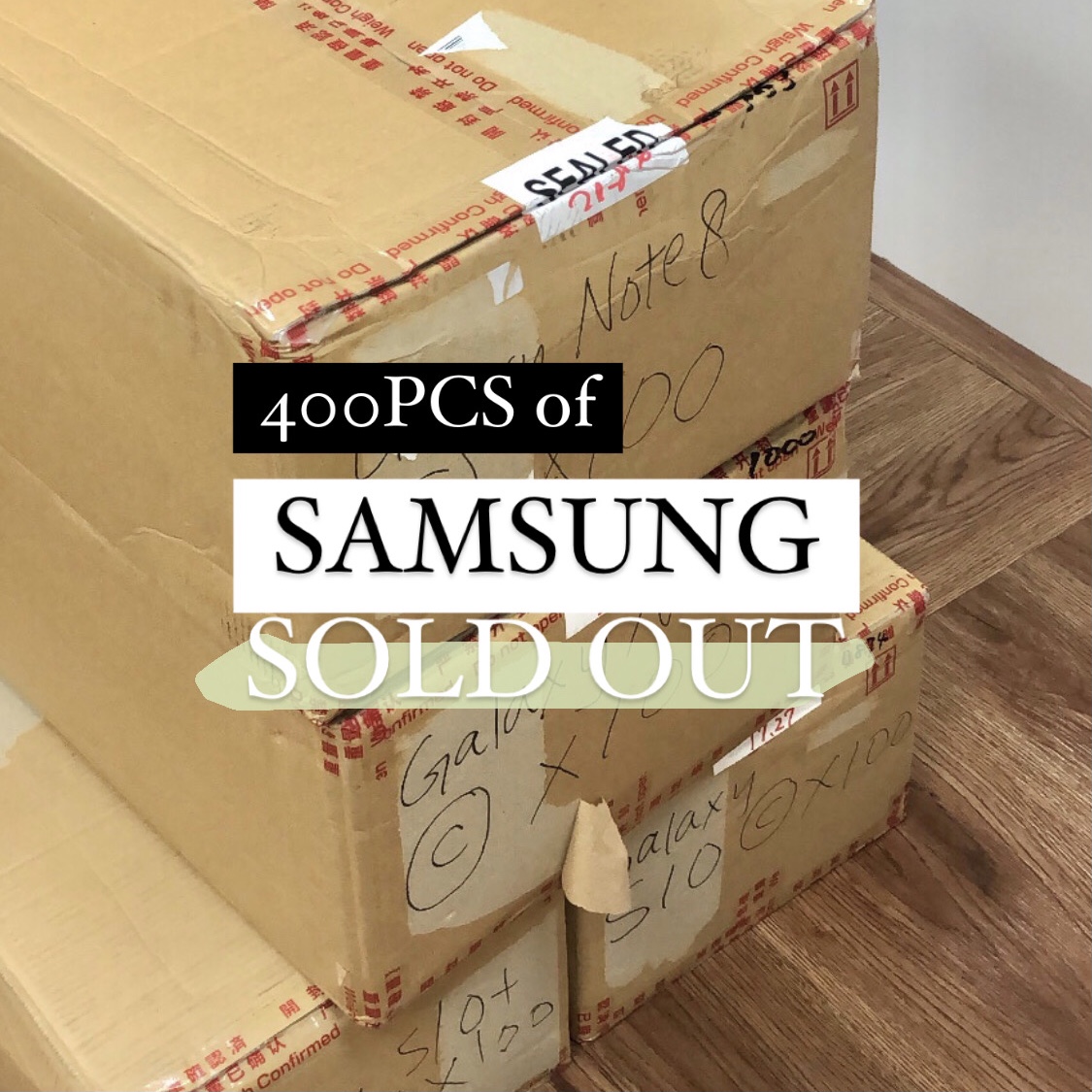 ALL Samsung Galaxy models are SOLD OUT,
including Rank A Galaxy Note 8, Samsung Galaxy S10 and Samsung Galaxy S10+.

We are glad to be one of the Samsung suppliers.

visit us for quotation:
Unit 1002, 10/F, Kinox Centre, 9 Hung To Road, Kwun Tong, Hong Kong

#iphonewholesale