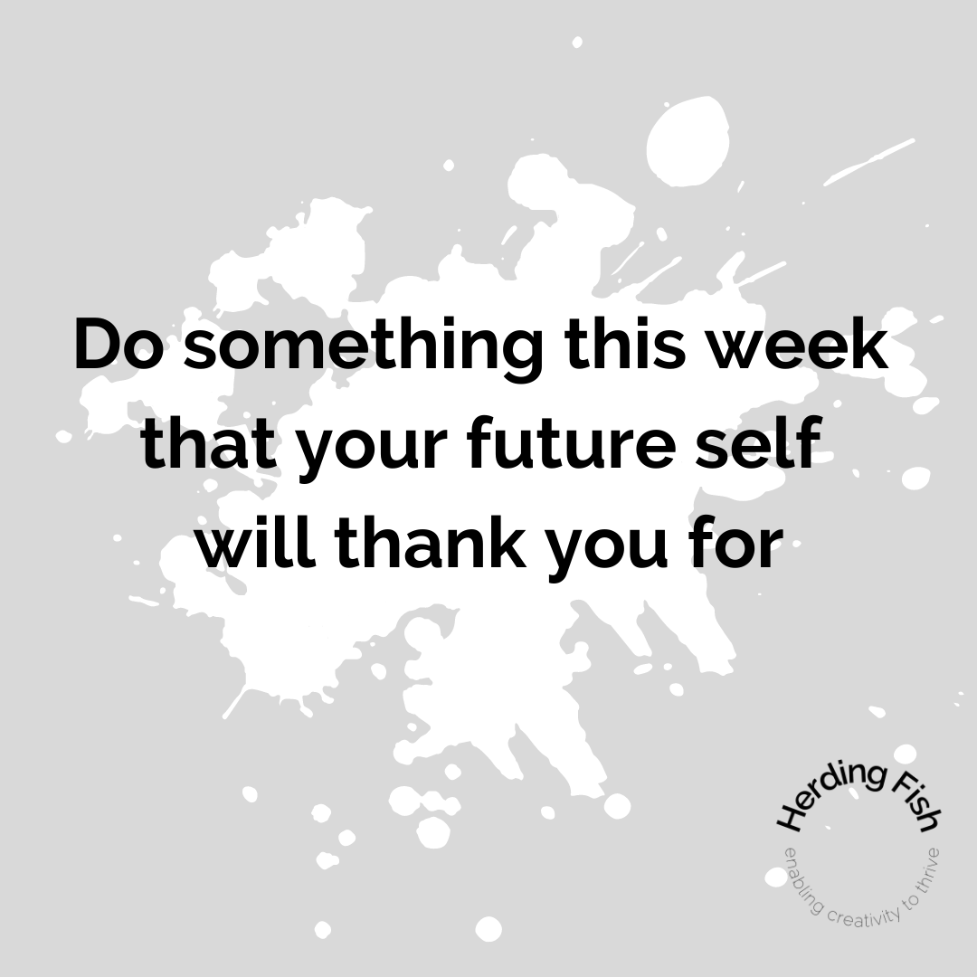Herding_Fish's tweet image. Sometimes one small thing done now can set you up for an easier time when you most need it. ⁠

Do that thing this week, and make your future self proud.

#craftcoach#makerdevelopment
#makersupport #creativitycoach