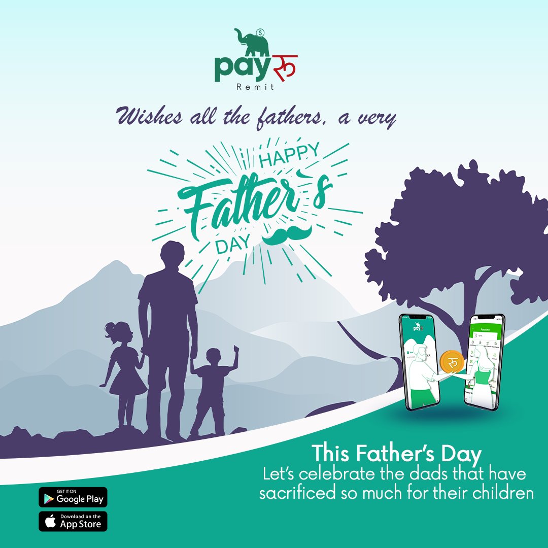 PayruRemit's tweet photo. You won’t be here today without the sacrifice of your father.

Now, it is your turn to show him appreciation and bring smiles to his face.

So, this Kushe Aaunsi, shower your dad with love through PayRu! https://t.co/36yeu3iRdv