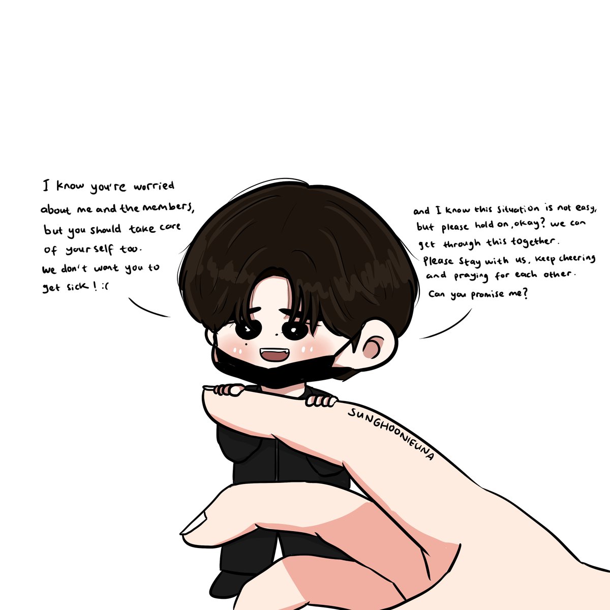 sunghoonieuna's tweet image. Let's pray for each other health &amp;amp; happiness!🤍
Get well soon ENHYPEN, stay strong ENGENE🤍
#ThingsWillGetBetter #Always_with_ENHYPEN #ENHYPENFanart @ENHYPEN_members