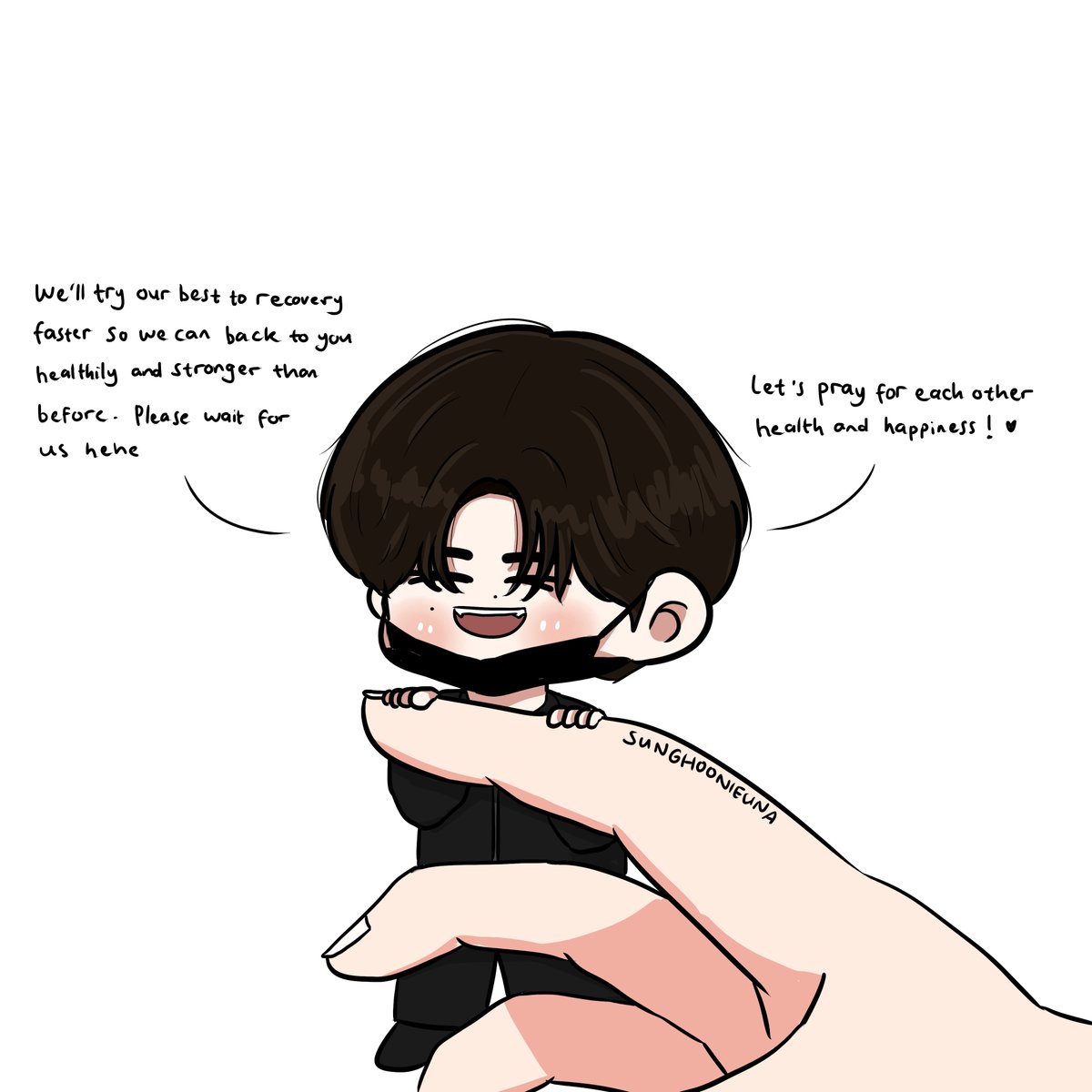 sunghoonieuna's tweet image. Let's pray for each other health &amp;amp; happiness!🤍
Get well soon ENHYPEN, stay strong ENGENE🤍
#ThingsWillGetBetter #Always_with_ENHYPEN #ENHYPENFanart @ENHYPEN_members