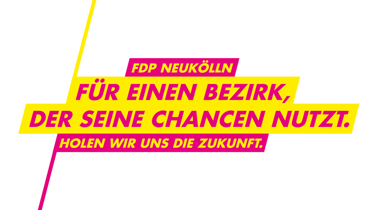 Wir fordern für #Neukölln: 
· Optimale Chancen durch weltbeste #Bildung
· Smarte #Mobilität für fließenden Verkehr
· Mehr Wohnraum durch mutigeres #Bauen
· Eine Willkommenskultur für die #Wirtschaft
Unser Bezirkswahlprogramm: fdp-berlin.de/wp-content/upl…
💛🚀#fdp #bvvnk #zukunftholen