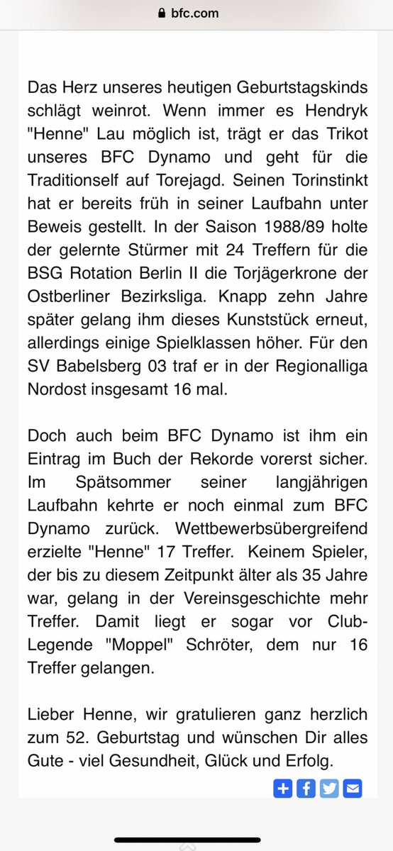 Herzlichen Glückwunsch zum Geburtstag Bruderherz <a href="/HendrykLau/">HL32</a> ! Bleib‘ immer gesund und munter. Sport Frei 🍻 

bfc.com/news.php?id=17…