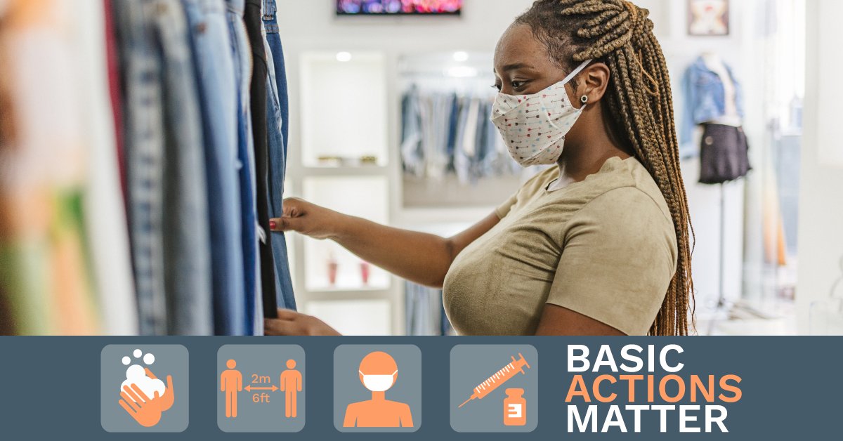 lambton_ph's tweet photo. Masks are still required in indoor public spaces. Vaccines work. But not all of us are vaccinated. Masks and other #BasicActions help prevent the spread of #COVID19 and variants. Learn how you can protect yourself https://t.co/dgQhMtkvr4
#YourActionsMatter @CountyofLambton https://t.co/SkuhDpkarC