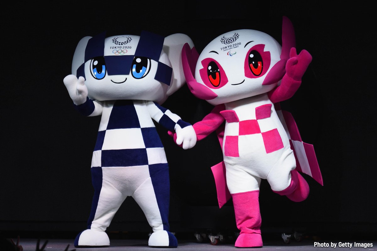 ¡#Arigato por estos #JuegosOlímpicos y #JuegosParalimpicos tan especiales! #Miraitowa y #Someity les mandan muchos besos. 💞 #Tokio2020 #UnitedByEmotion